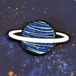 mission astro planet pin badge