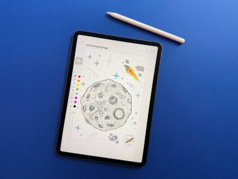 moon colouring sheet