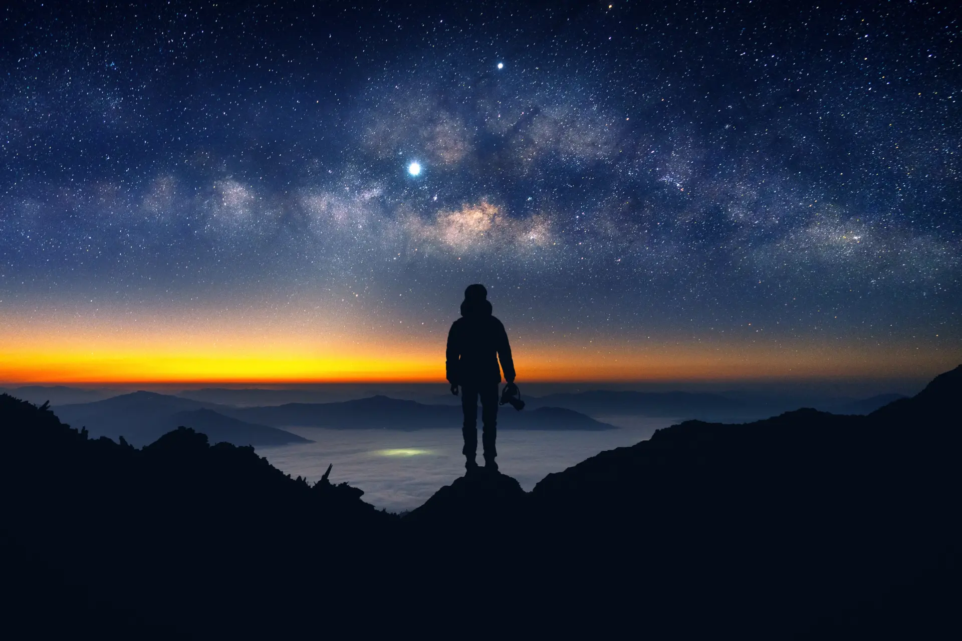 Stargazing at the milky way